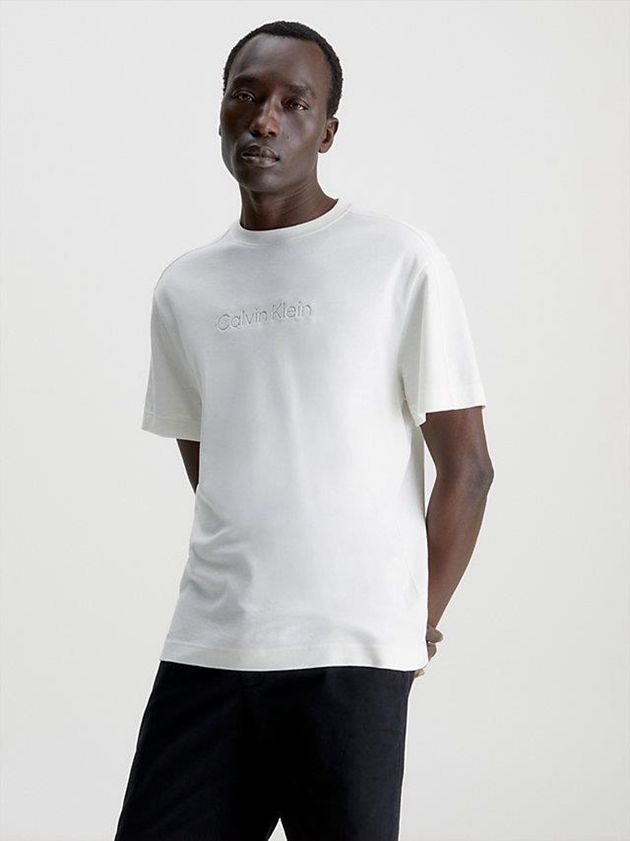 Calvin Klein USA Organic Cotton Mens T-Shirt White 2043795-WV